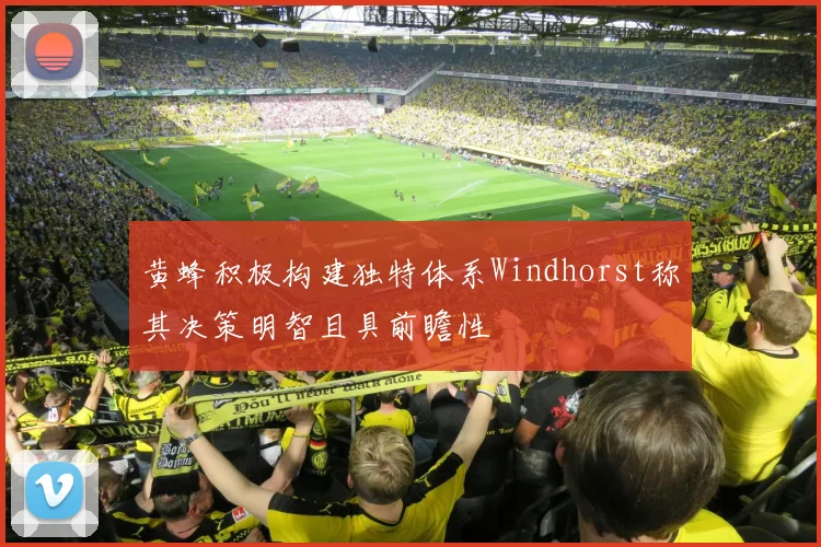 黄蜂积极构建独特体系Windhorst称其决策明智且具前瞻性